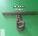LOCK AND HANDLE SIZE  6'